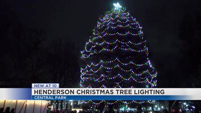 Community comes out for Christmas Tree lighting in Henderson 