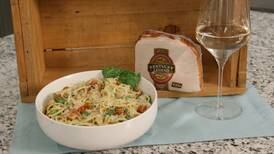 Legendary Cooking: Creamy Pesto Turkey Spaghetti